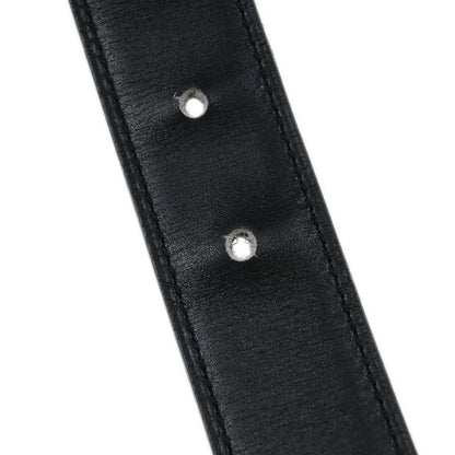 Hermes Black Box Calf Constance Reversible Belt #68 Small Good