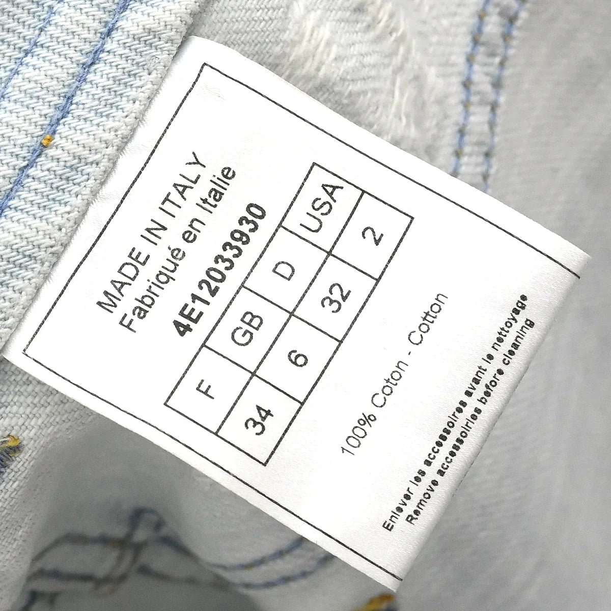 Christian Dior 2004 Skirt Denim Light Blue #34