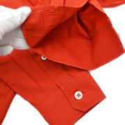 Hermes Shirt Blouse Vermilion Red #34