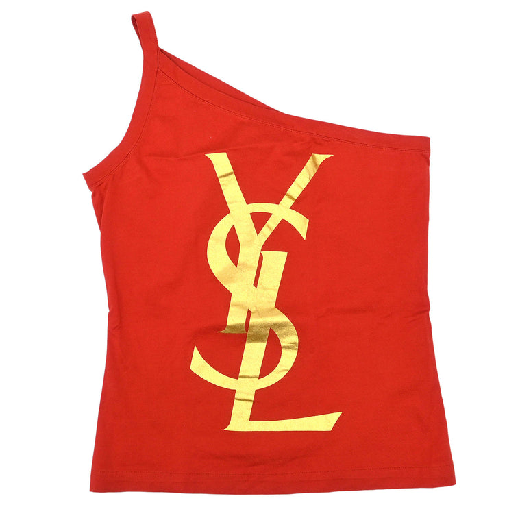 Yves Saint Laurent Asymmetry Camisole Vermilion Red #M