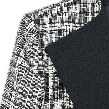 Christian Dior Single Breasted Collarless Jacket Gray