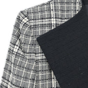 Christian Dior Single Breasted Collarless Jacket Gray