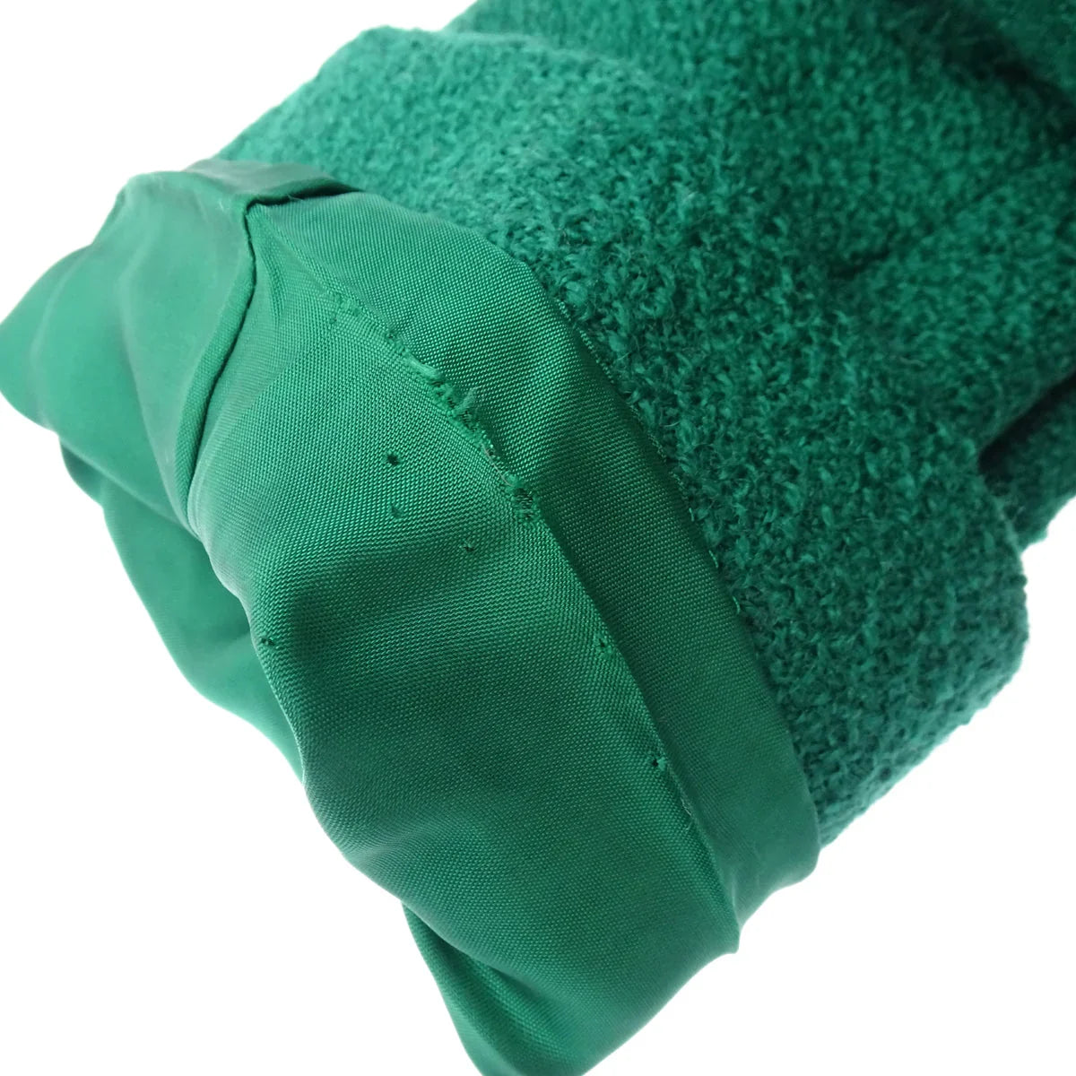 Yves Saint Laurent Single Breasted Collarless Jacket Green #40