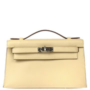 Hermes 2008 Parchemin Swift Kelly Pochette Handbag