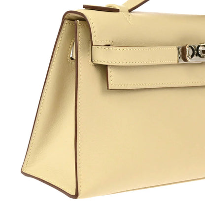 Hermes 2008 Parchemin Swift Kelly Pochette Handbag