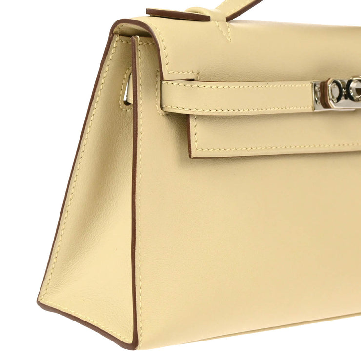 Hermes 2008 Parchemin Swift Kelly Pochette Handbag