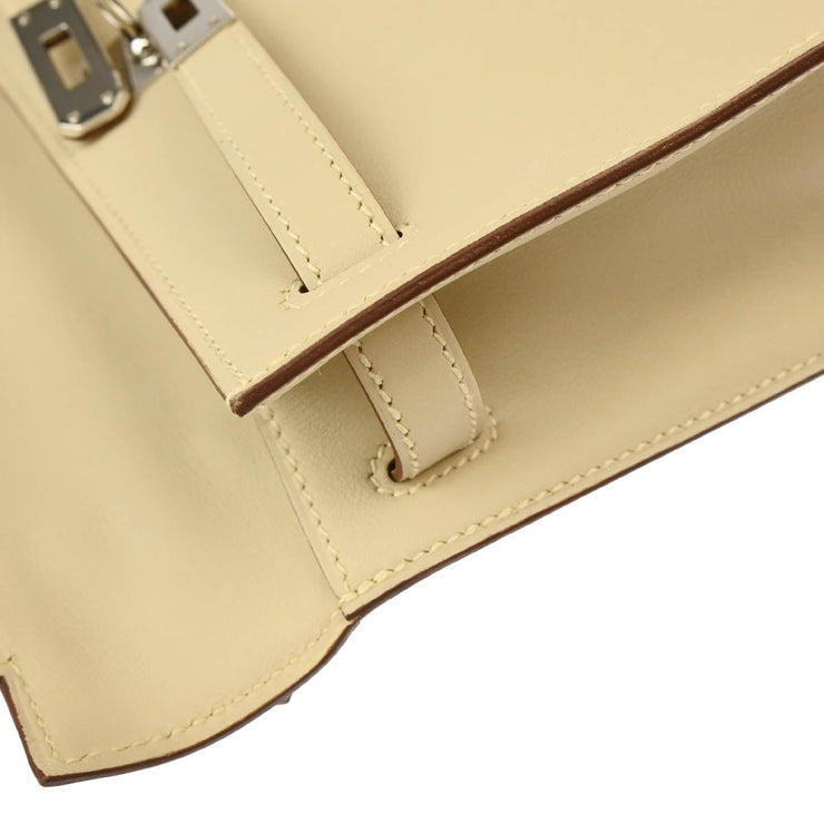 Hermes 2008 Parchemin Swift Kelly Pochette Handbag