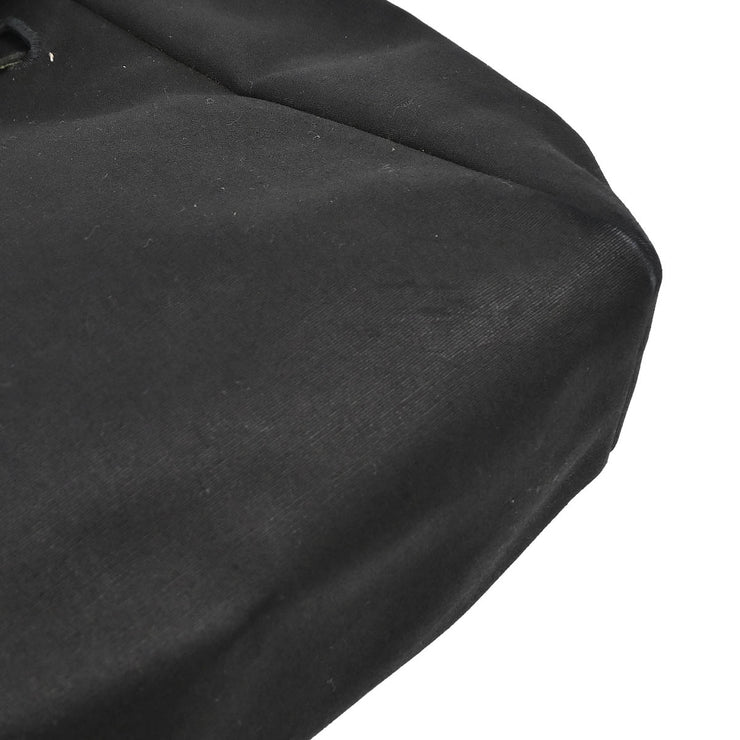 Hermes 2000 Black Toile Officier Herbag MM 2 in 1 2way Shoulder Handbag