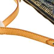 Louis Vuitton 2007 Blue Monogram Denim Patchwork Pouchy Handbag M95382