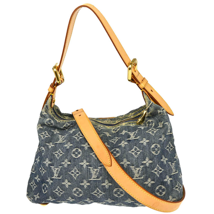 Louis Vuitton Blue Monogram Denim Baggy PM Shoulder Bag M95049