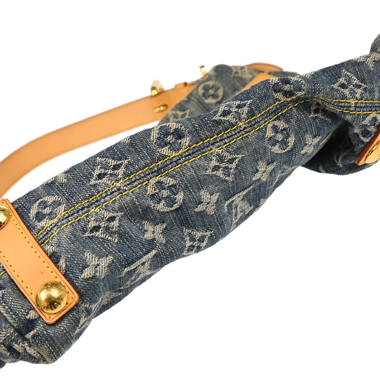 Louis Vuitton Blue Monogram Denim Baggy PM Shoulder Bag M95049