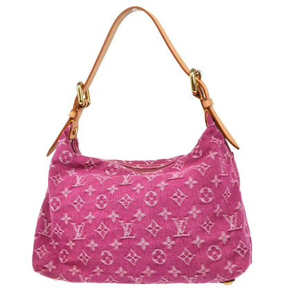 Louis Vuitton Pink Monogram Denim Baggy PM Shoulder Bag M95212