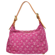 Louis Vuitton Pink Monogram Denim Baggy PM Shoulder Bag M95212
