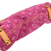 Louis Vuitton Pink Monogram Denim Baggy PM Shoulder Bag M95212