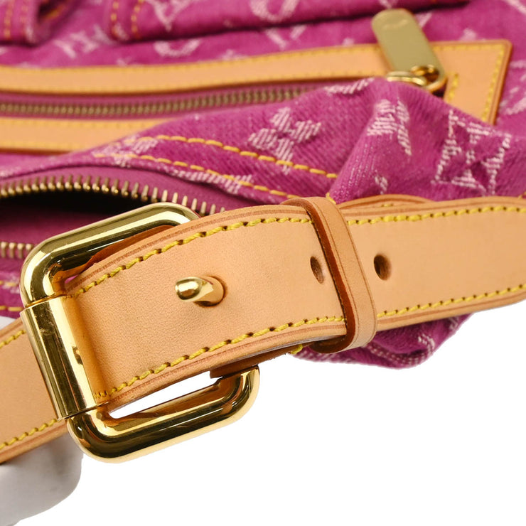 Louis Vuitton Pink Monogram Denim Baggy PM Shoulder Bag M95212