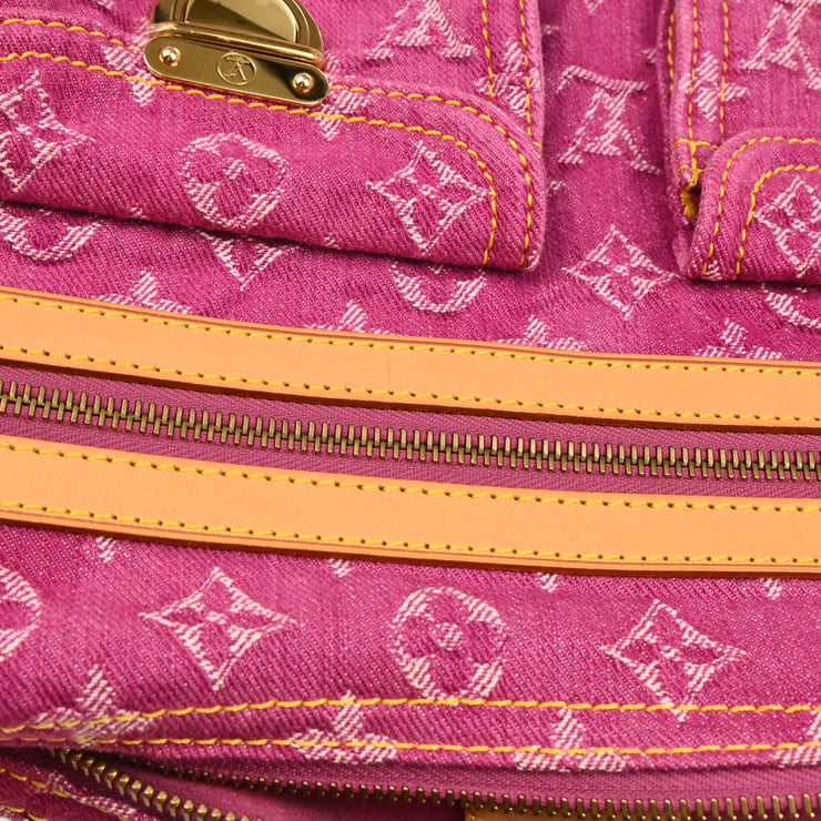 Louis Vuitton Pink Monogram Denim Baggy PM Shoulder Bag M95212