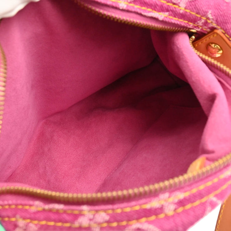 Louis Vuitton Pink Monogram Denim Baggy PM Shoulder Bag M95212