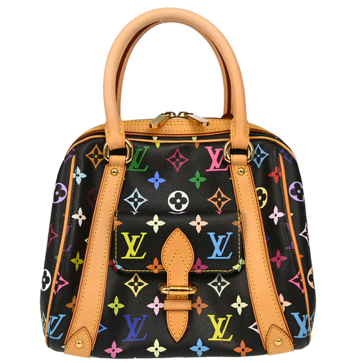 Louis Vuitton Black Monogram Multicolor Priscilla Handbag M40097