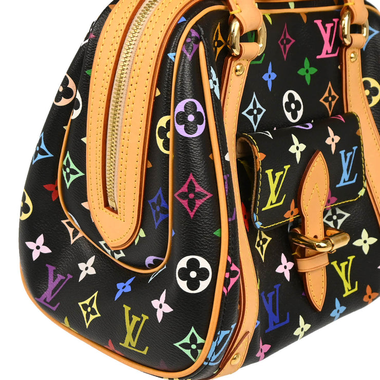 Louis Vuitton Black Monogram Multicolor Priscilla Handbag M40097