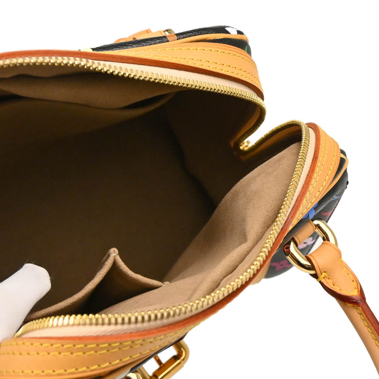 Louis Vuitton Black Monogram Multicolor Priscilla Handbag M40097