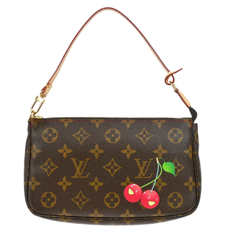 Louis Vuitton 2005 Monogram Cherry Pochette Accessoires Handbag M95008