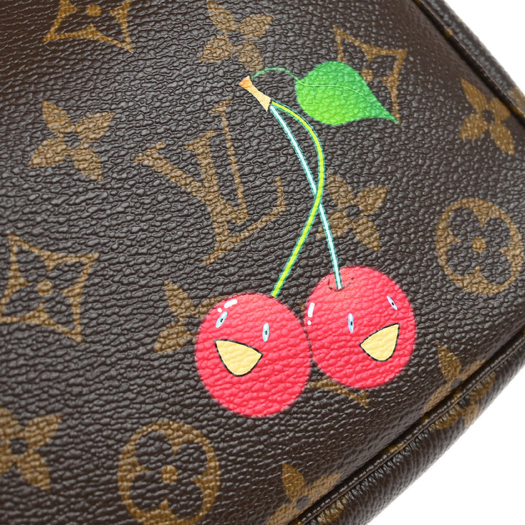 Louis Vuitton 2005 Monogram Cherry Pochette Accessoires Handbag M95008