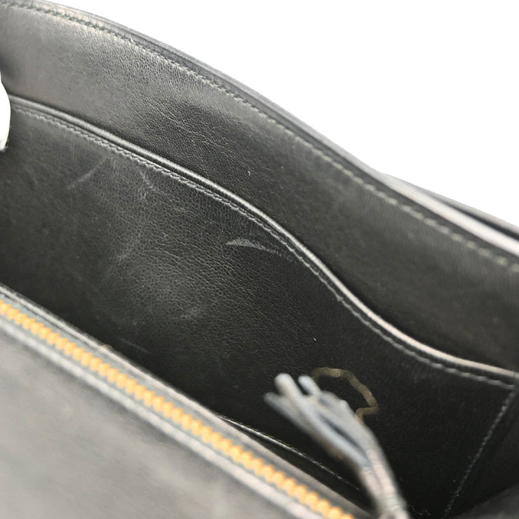 Hermes 1978 Black Box Calf Alcazar Chain Shoulder Bag