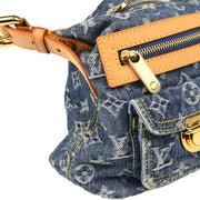 Louis Vuitton Blue Monogram Denim Baggy PM Shoulder Bag M95049