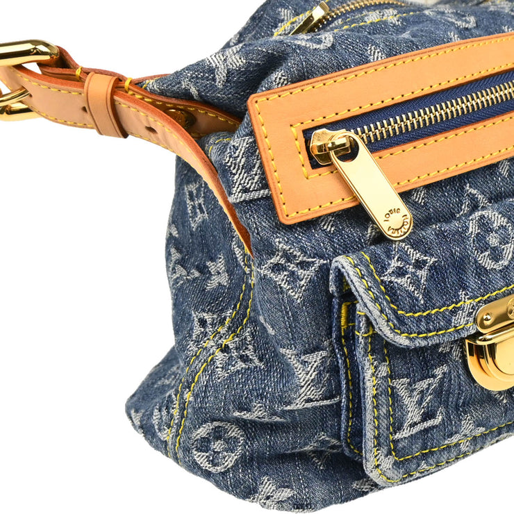 Louis Vuitton Blue Monogram Denim Baggy PM Shoulder Bag M95049