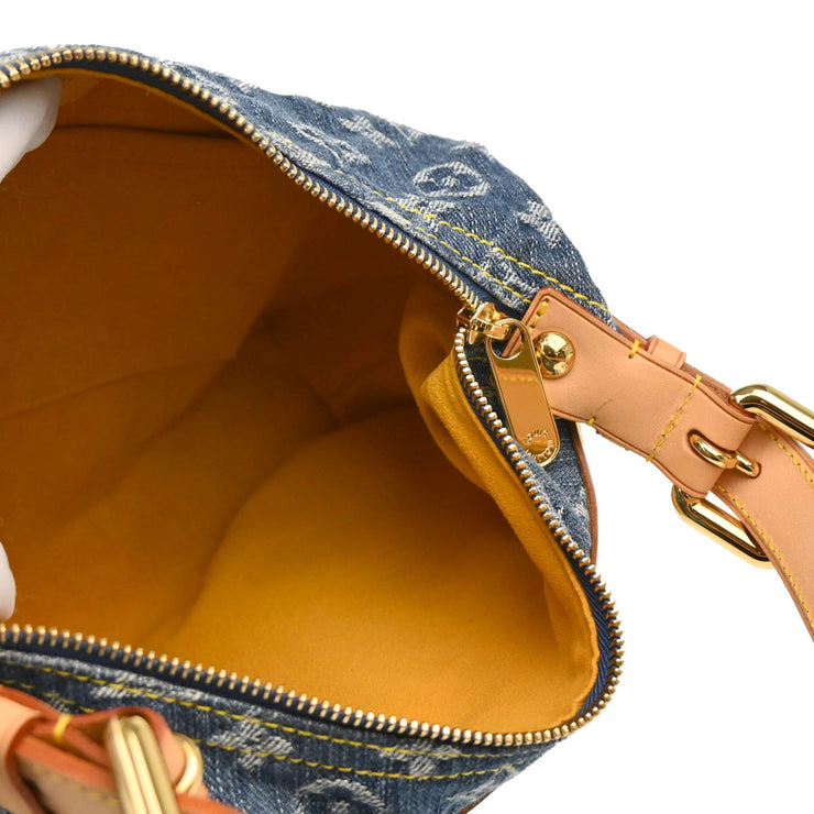 Louis Vuitton Blue Monogram Denim Baggy PM Shoulder Bag M95049