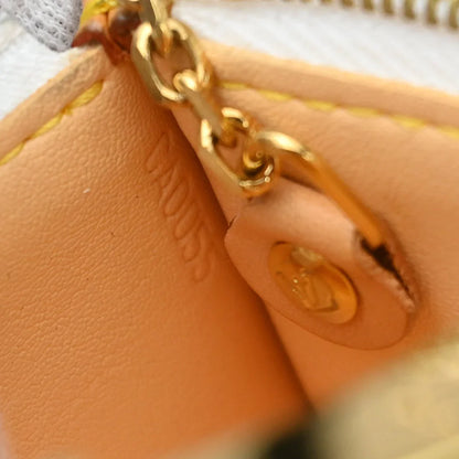 Louis Vuitton White Multicolor Pochette Cles Coin Purse M92655