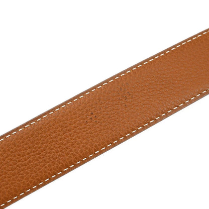 Hermes Black Box Calf Constance Reversible Belt #75 Small Good