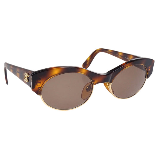 Chanel Sunglasses Eyewear Brown Small Good