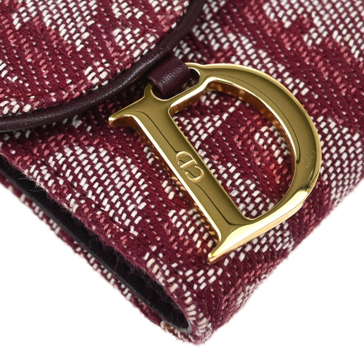 Christian Dior 2003 Bordeaux Trotter Wallet