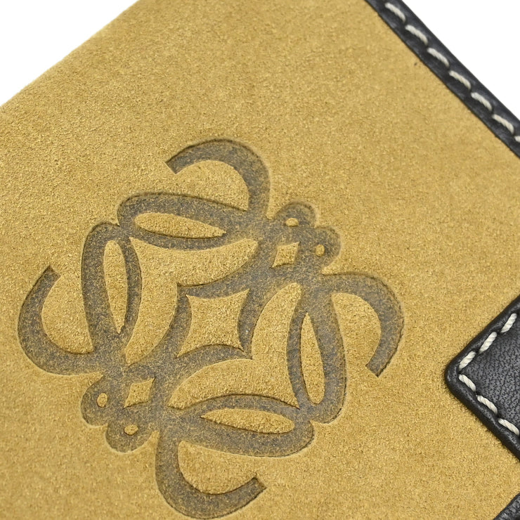 Loewe Beige Suede Wallet Purse