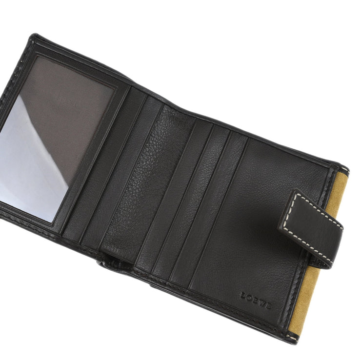 Loewe Beige Suede Wallet Purse