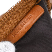 Loewe Brown Leather Pouch Clutch Bag