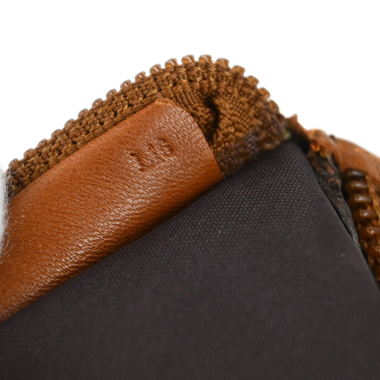 Loewe Brown Leather Pouch Clutch Bag