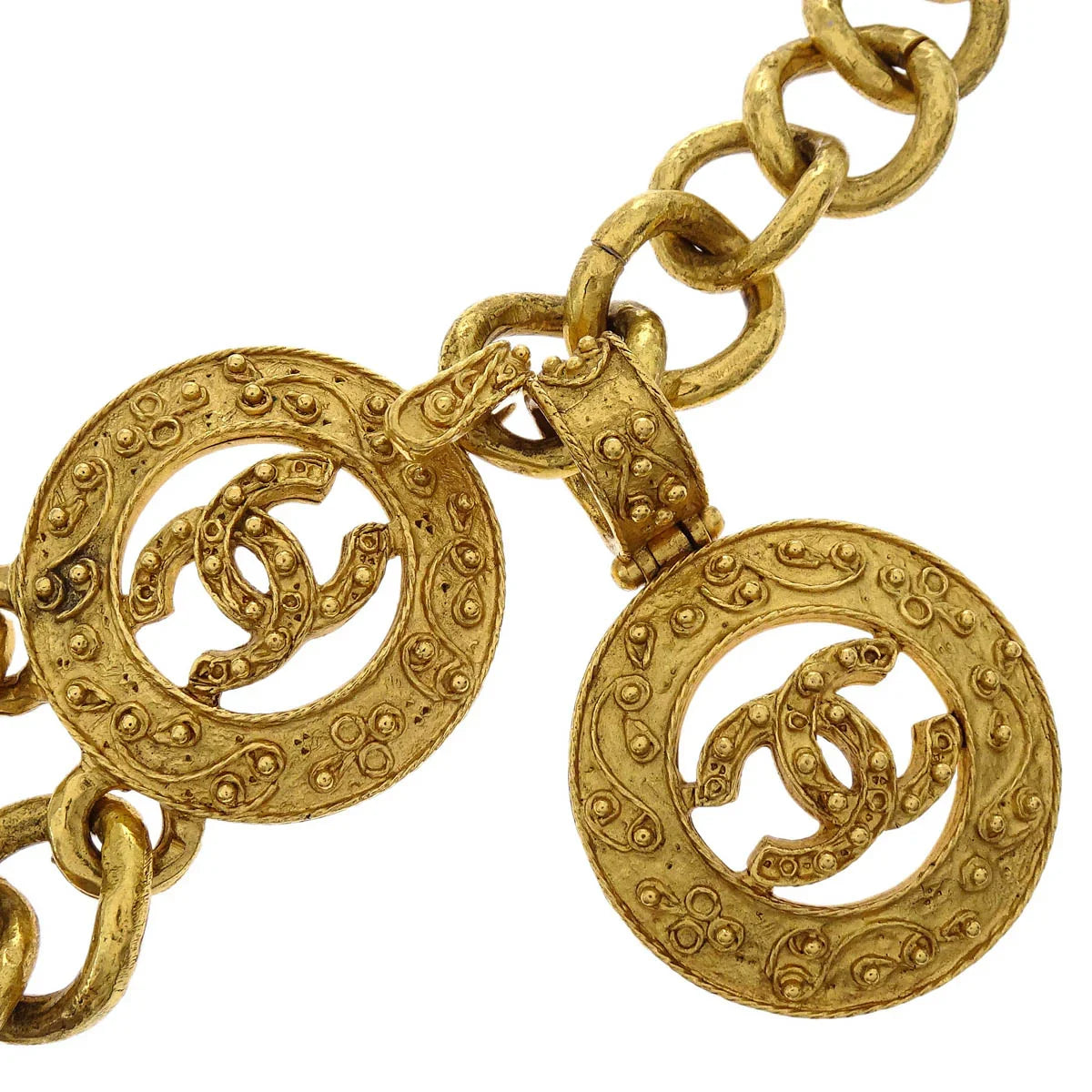Chanel Chain Belt Medallion Gold 94A Small Good