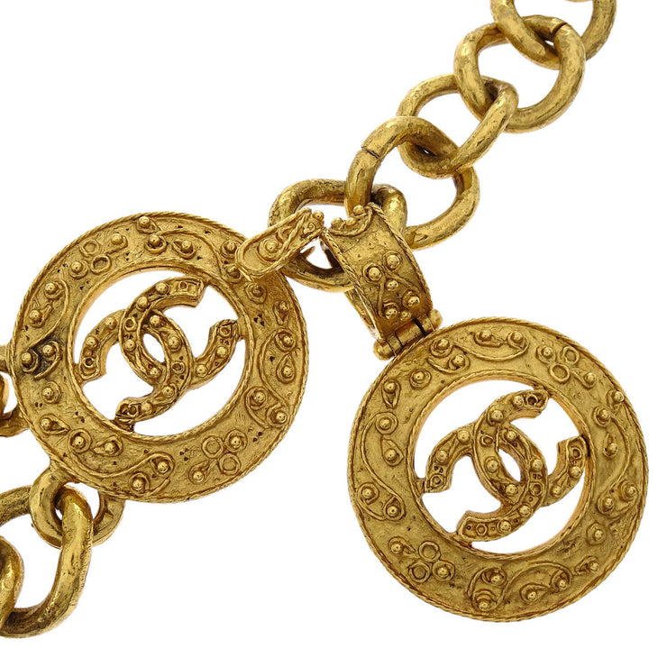 Chanel Chain Belt Medallion Gold 94A Small Good