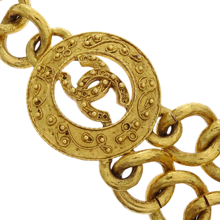 Chanel Chain Belt Medallion Gold 94A Small Good