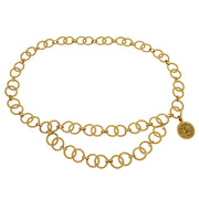 Chanel Chain Belt Medallion Gold 25 Small Good