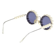 Chanel Sunglasses Eyewear Black Costume Pearl Small Good