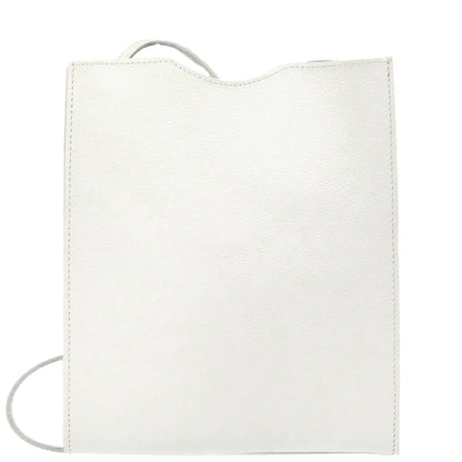 Hermes White Epsom Onimaitou Shoulder Bag