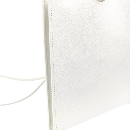 Hermes White Epsom Onimaitou Shoulder Bag