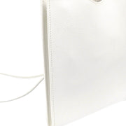 Hermes White Epsom Onimaitou Shoulder Bag