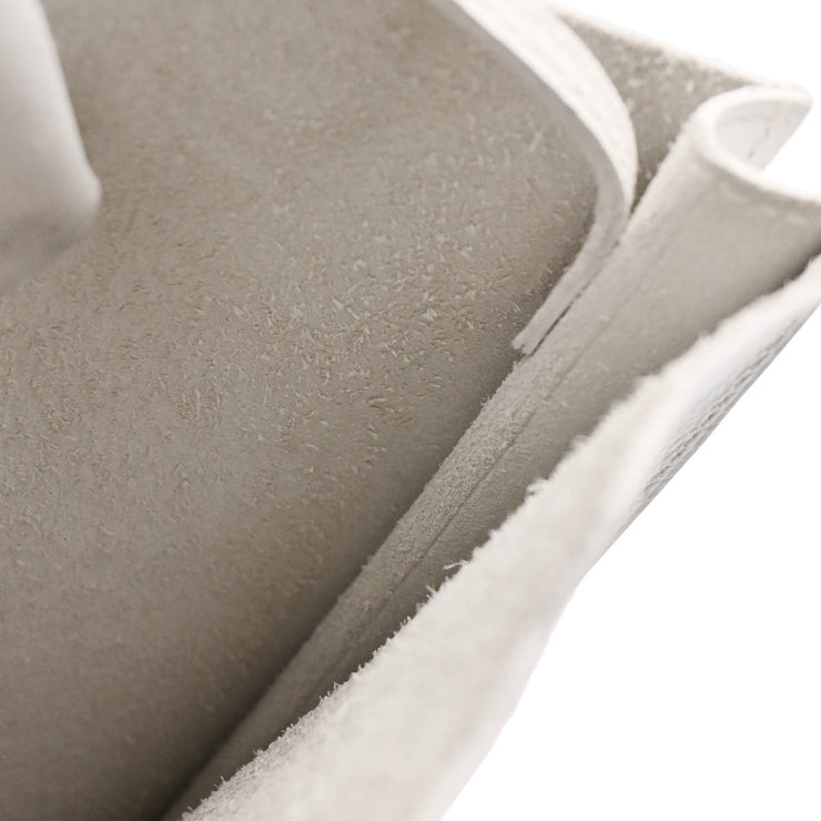 Hermes White Epsom Onimaitou Shoulder Bag