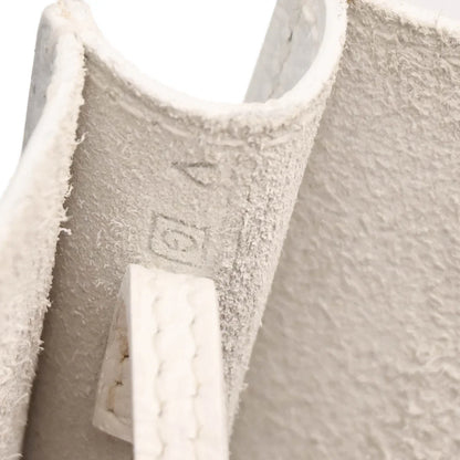 Hermes White Epsom Onimaitou Shoulder Bag