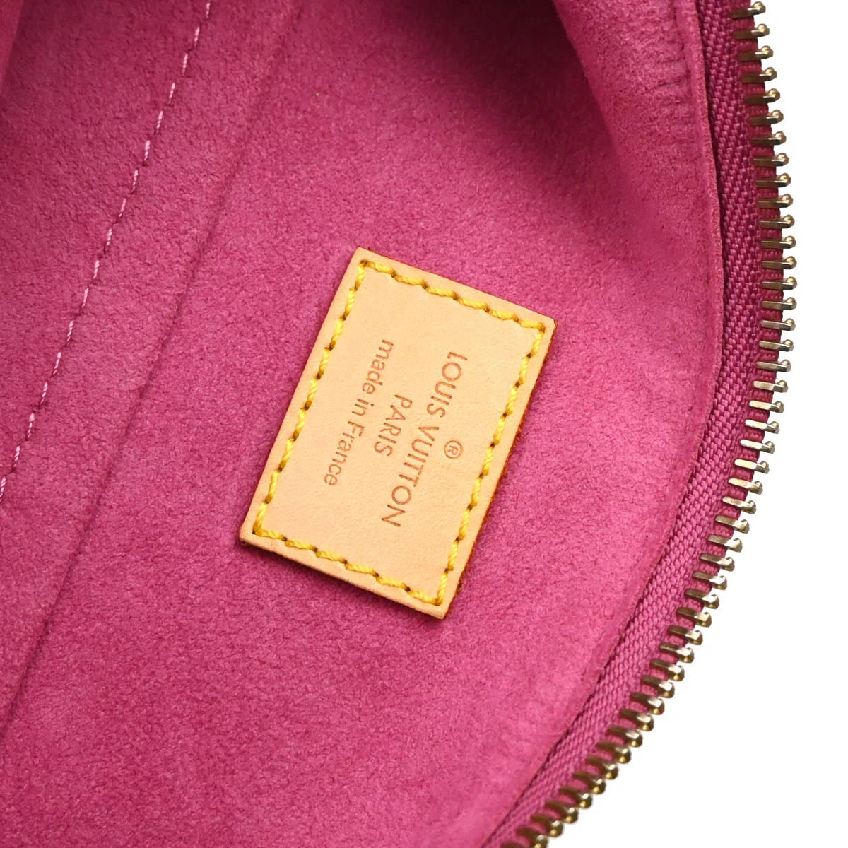 Louis Vuitton 2006 Pink Monogram Denim Baggy PM Shoulder Bag M95212