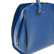 Louis Vuitton 1997 Blue Epi Pont Neuf Handbag M52055